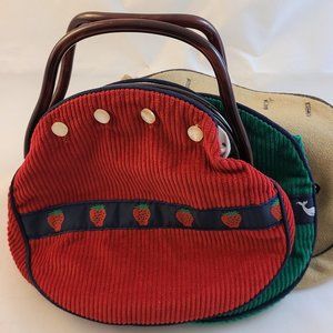 Vintage Style Bermuda Pappagallo Purse 3 Covers